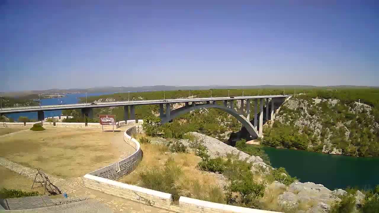 Most Krka Bridge & Krka River Live Cam - Skradin, Sibenik-Knin, Croatia