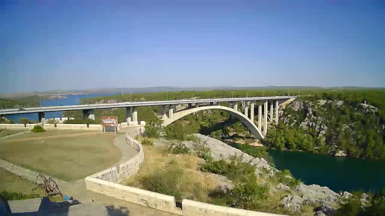 Most Krka Bridge & Krka River Live Cam - Skradin, Sibenik-Knin, Croatia