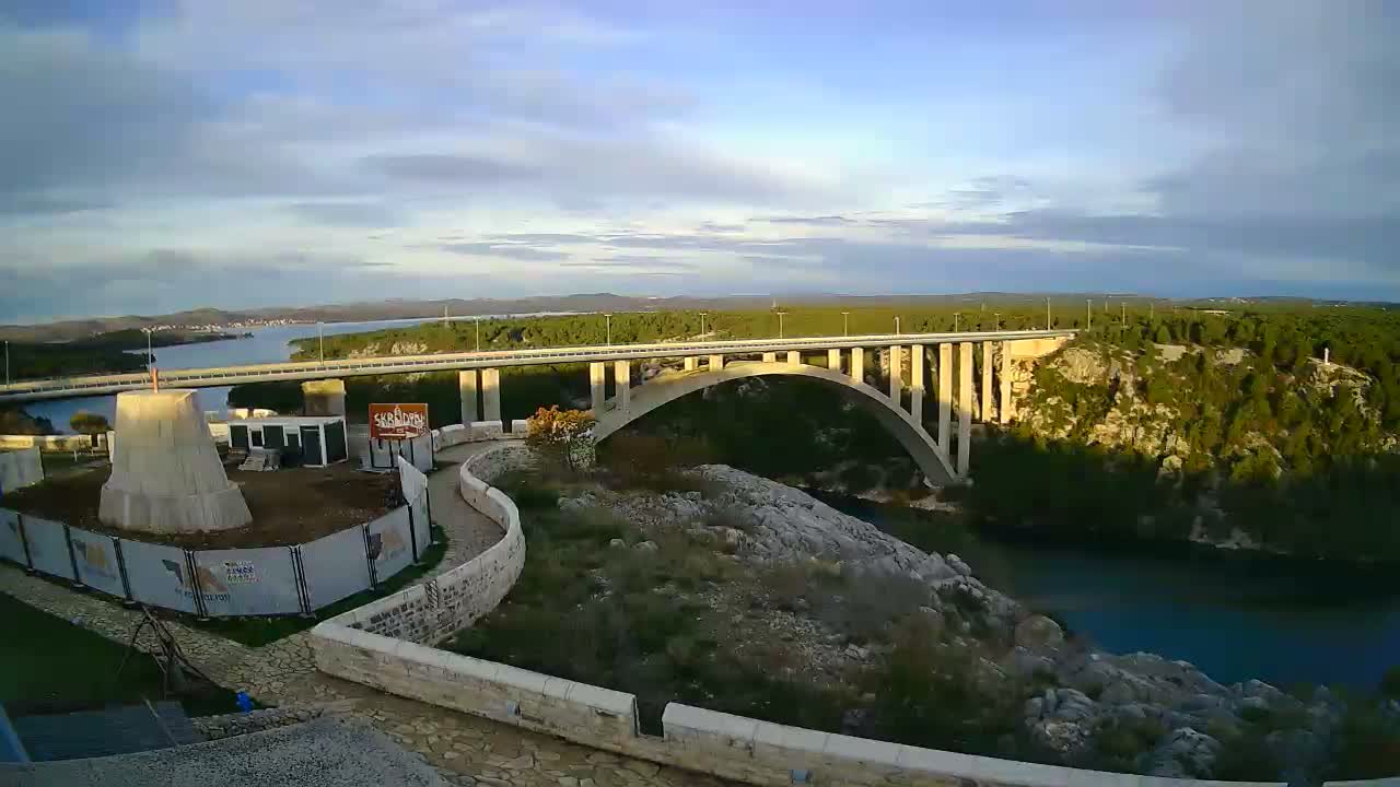 Most Krka Bridge & Krka River Live Cam - Skradin, Sibenik-Knin, Dalmatia, Croatia