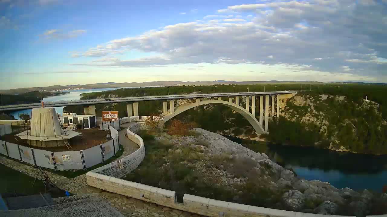 Most Krka Bridge & Krka River Live Cam - Skradin, Sibenik-Knin, Dalmatia, Croatia