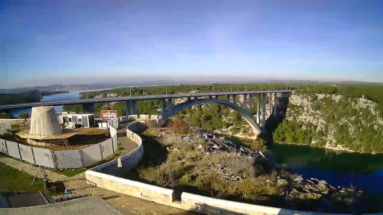 Most Krka Bridge & Krka River Live Cam - Skradin, Sibenik-Knin, Dalmatia, Croatia