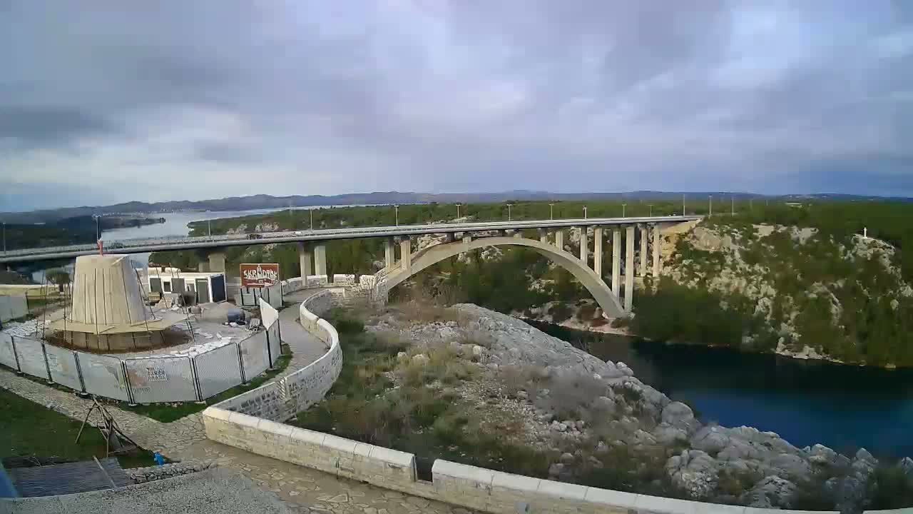 Most Krka Bridge & Krka River Live Cam - Skradin, Sibenik-Knin, Dalmatia, Croatia