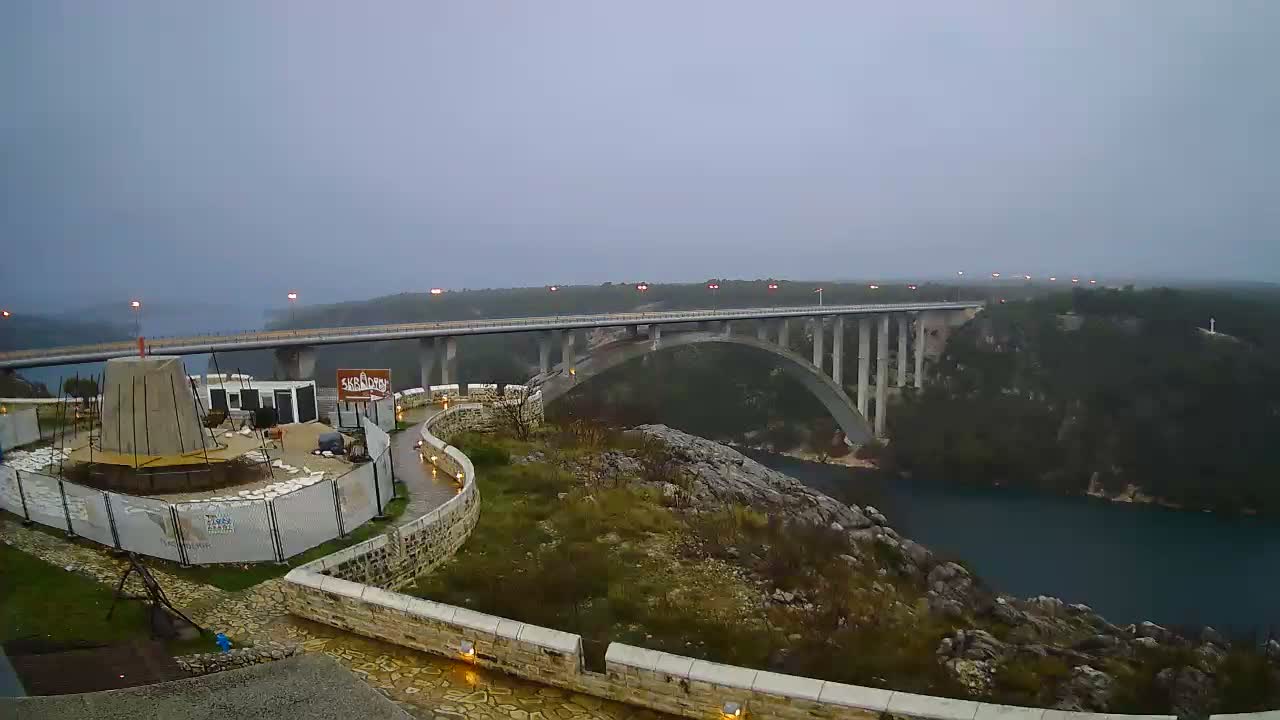 Most Krka Bridge & Krka River Live Cam - Skradin, Sibenik-Knin, Dalmatia, Croatia