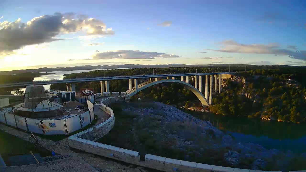 Most Krka Bridge & Krka River Live Cam - Skradin, Sibenik-Knin, Dalmatia, Croatia