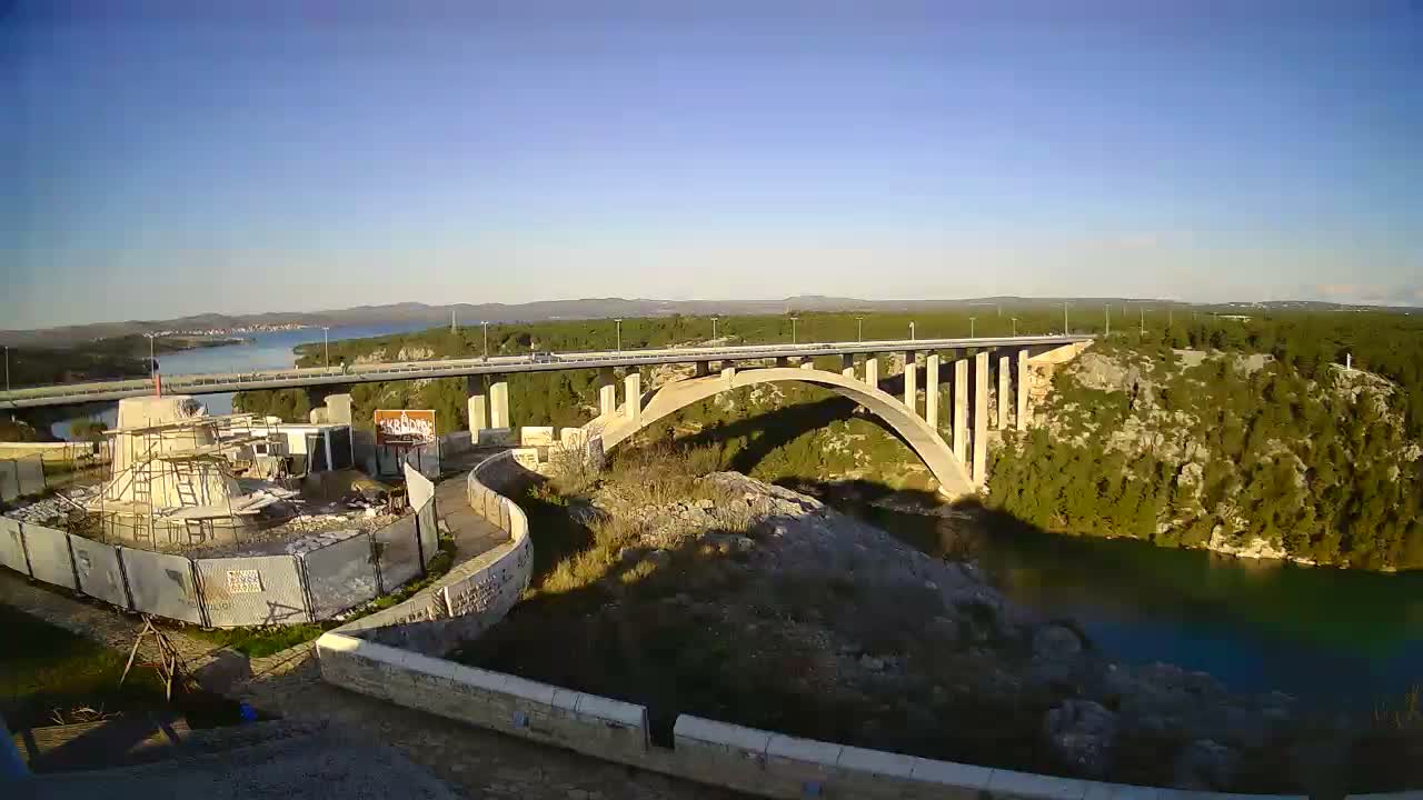 Most Krka Bridge & Krka River Live Cam - Skradin, Sibenik-Knin, Dalmatia, Croatia