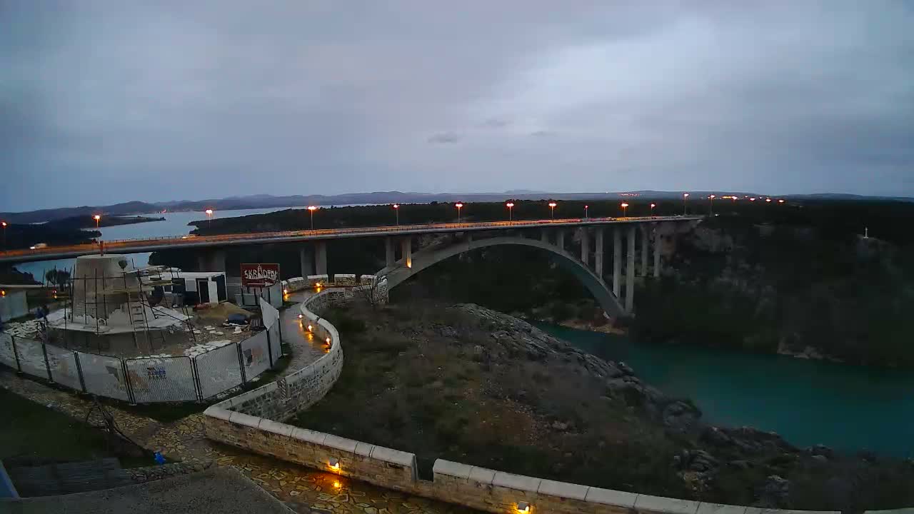 Most Krka Bridge & Krka River Live Cam - Skradin, Sibenik-Knin, Dalmatia, Croatia