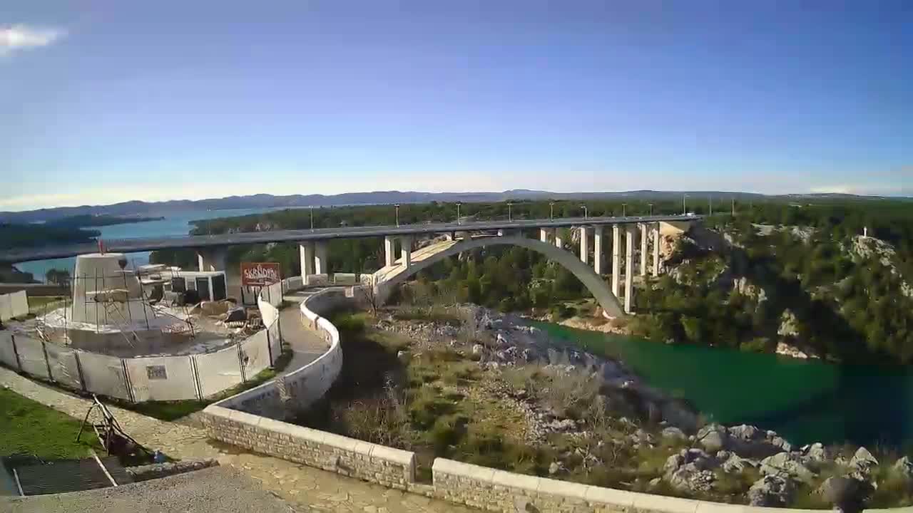 Most Krka Bridge & Krka River Live Cam - Skradin, Sibenik-Knin, Dalmatia, Croatia