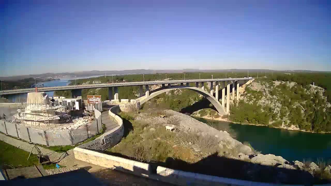 Most Krka Bridge & Krka River Live Cam - Skradin, Sibenik-Knin, Dalmatia, Croatia