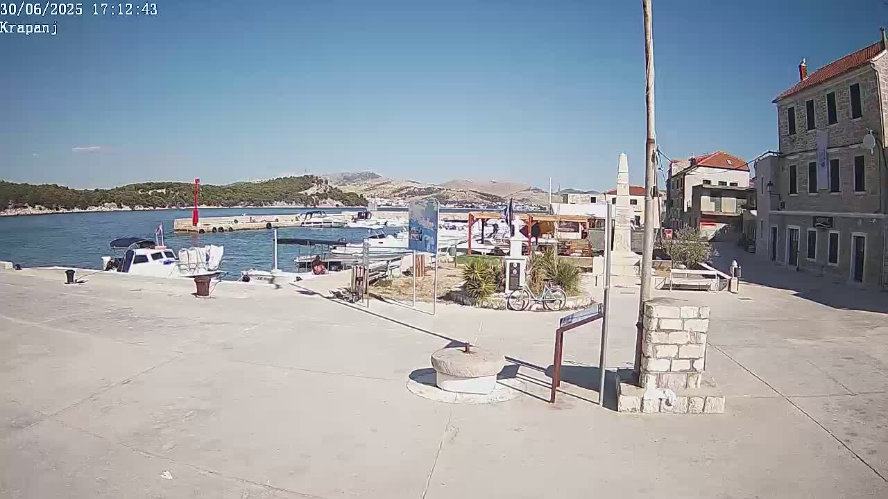 Krapanj Village & Brodarica Coast Live Cam - Sibenik, Sibenik-Knin, Croatia