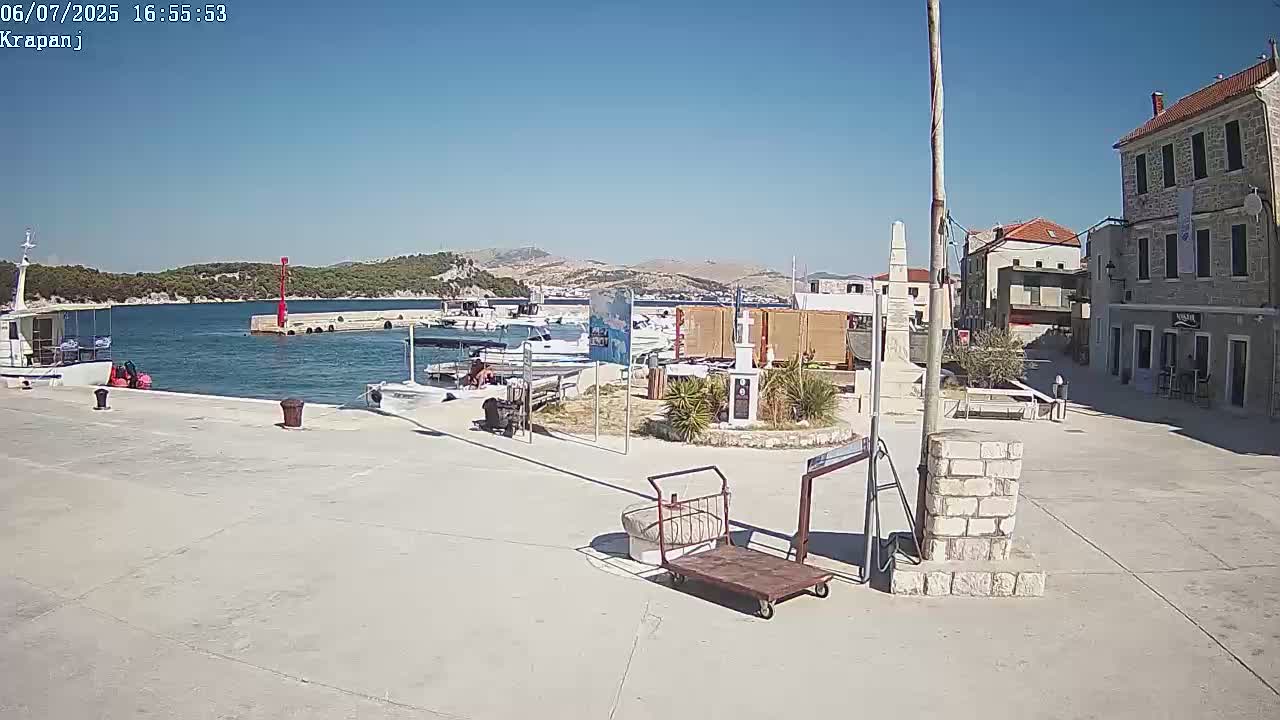 Krapanj Village & Brodarica Coast Live Cam - Sibenik, Sibenik-Knin, Croatia