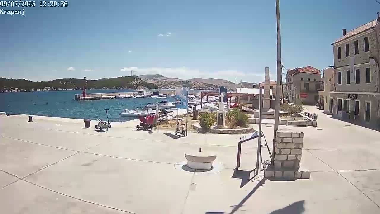 Krapanj Village & Brodarica Coast Live Cam - Sibenik, Sibenik-Knin, Croatia