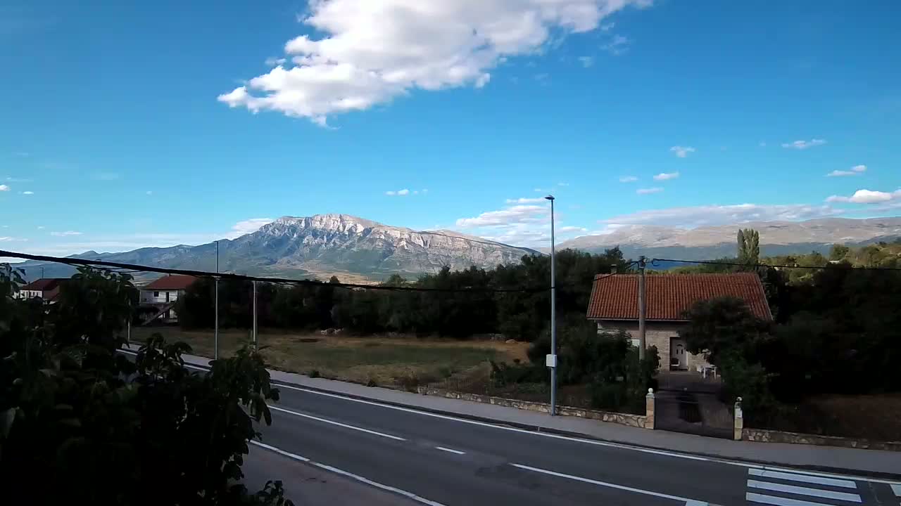 Dinara Mountain from Kijevo  Panaromic Live Cam -   Kijevo, Sbenik-Knin, Croatia