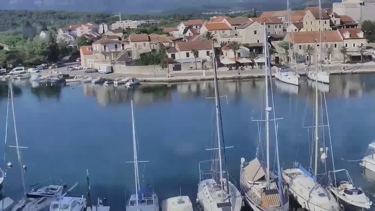 Otok Hvar Island ,Vrboska Village & ACI Port Vrboska Live Cam - Vrboska, Jelsa, Split-Dalmatia, Croatia