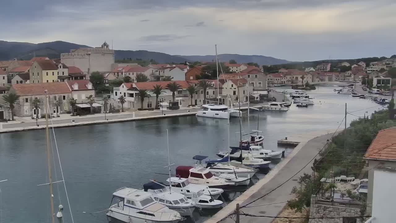 Otok Hvar Island ,Vrboska Village & ACI Port Vrboska Live Cam - Vrboska, Jelsa, Split-Dalmatia, Croatia