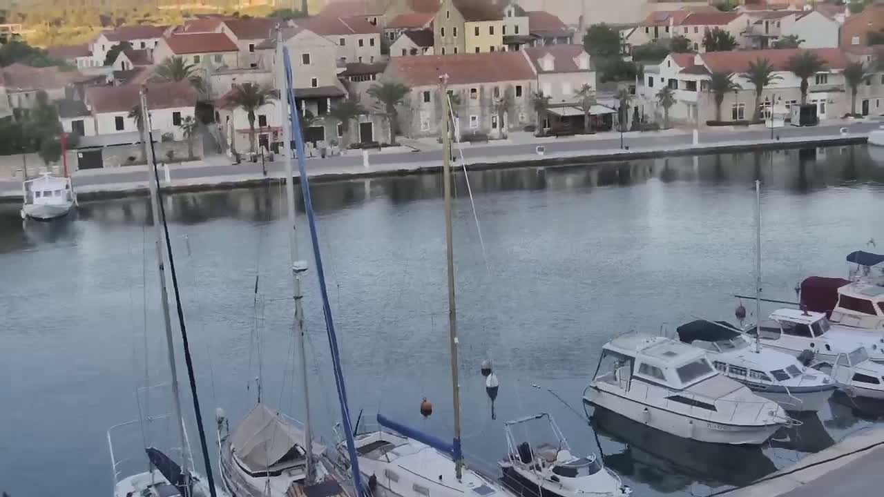 Otok Hvar Island ,Vrboska Village & ACI Port Vrboska Live Cam - Vrboska, Jelsa, Split-Dalmatia, Croatia