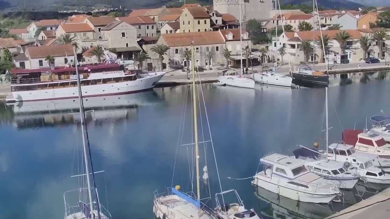 Otok Hvar Island ,Vrboska Village & ACI Port Vrboska Live Cam - Vrboska, Jelsa, Split-Dalmatia, Croatia