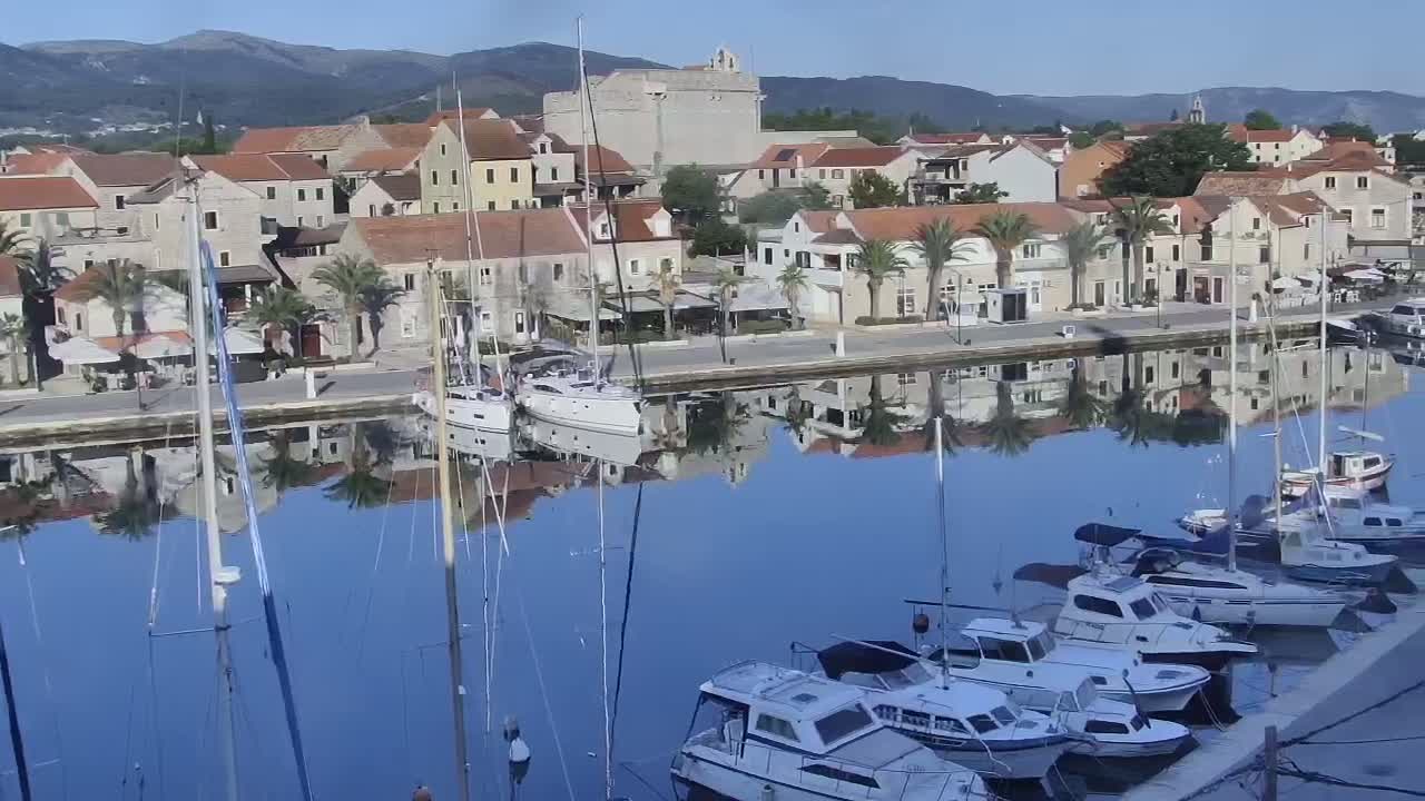 Otok Hvar Island ,Vrboska Village & ACI Port Vrboska Live Cam - Vrboska, Jelsa, Split-Dalmatia, Croatia
