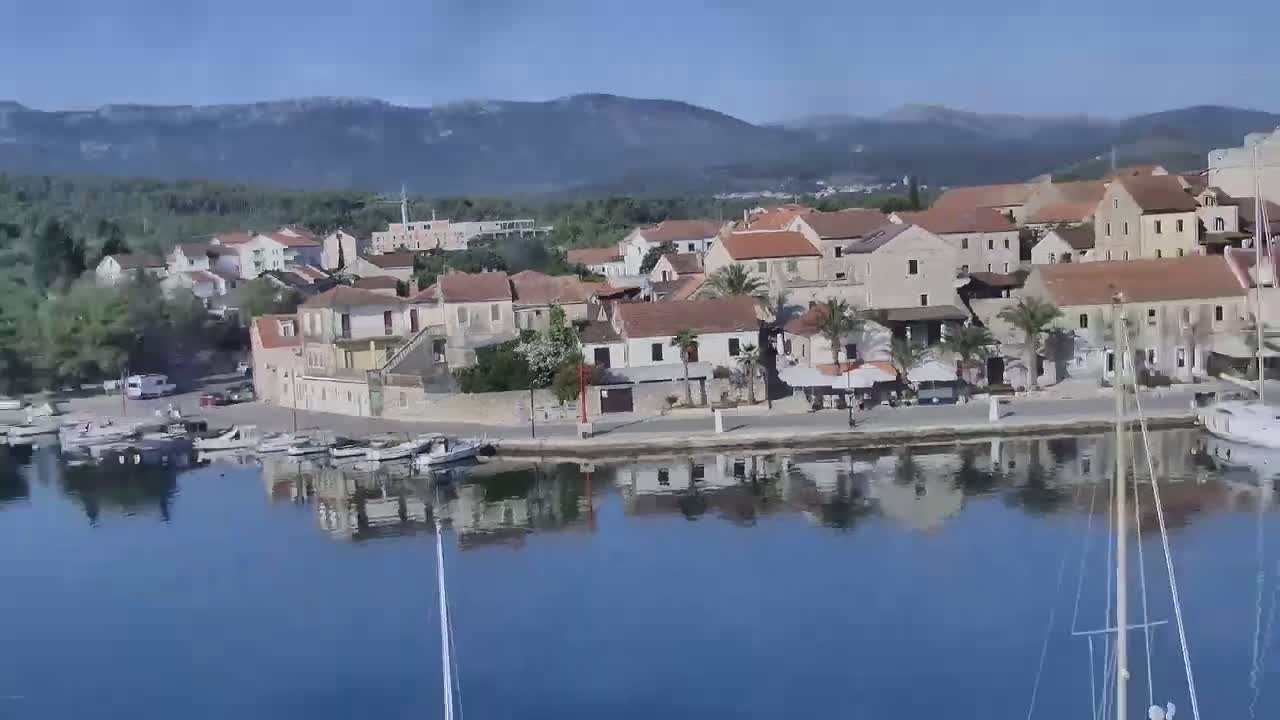 Otok Hvar Island ,Vrboska Village & ACI Port Vrboska Live Cam - Vrboska, Jelsa, Split-Dalmatia, Croatia
