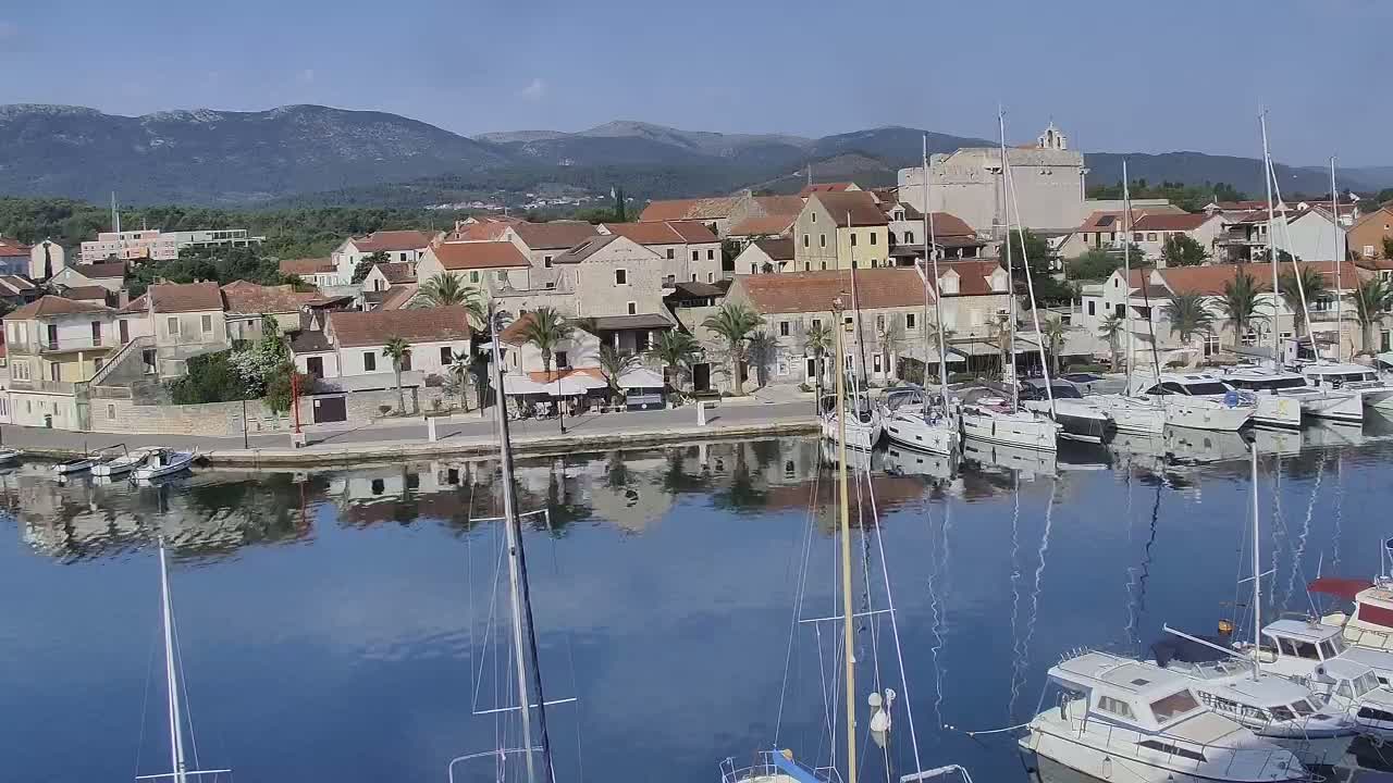 Otok Hvar Island ,Vrboska Village & ACI Port Vrboska Live Cam - Vrboska, Jelsa, Split-Dalmatia, Croatia