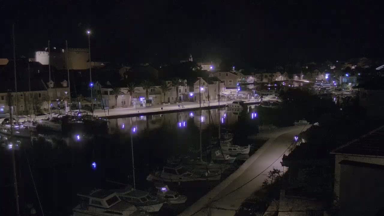 Otok Hvar Island ,Vrboska Village & ACI Port Vrboska Live Cam - Vrboska, Jelsa, Split-Dalmatia, Croatia