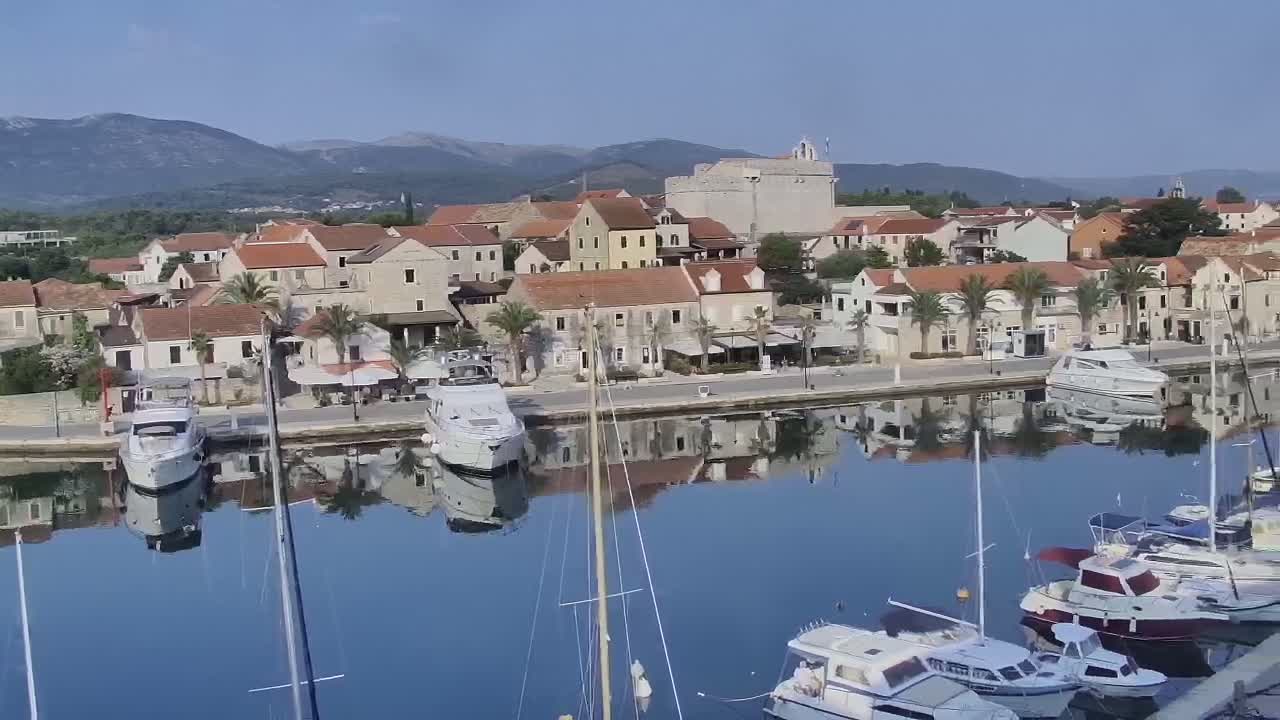 Otok Hvar Island ,Vrboska Village & ACI Port Vrboska Live Cam - Vrboska, Jelsa, Split-Dalmatia, Croatia