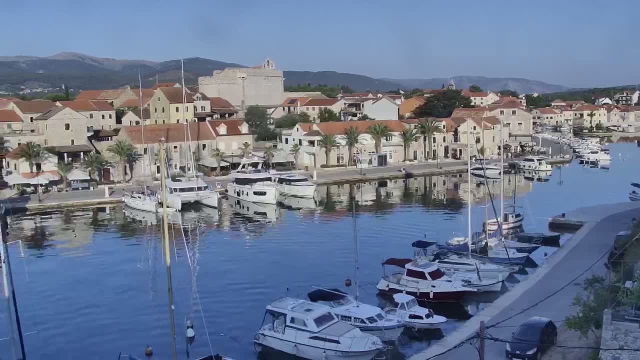 Otok Hvar Island ,Vrboska Village & ACI Port Vrboska Live Cam - Vrboska, Jelsa, Split-Dalmatia, Croatia