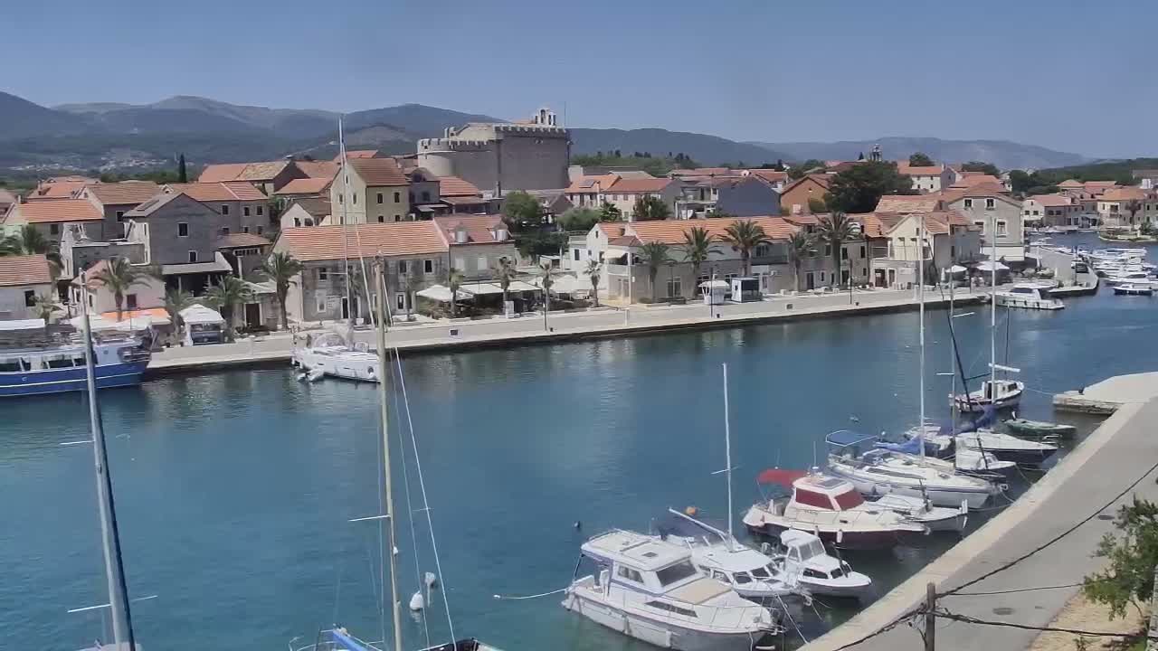 Otok Hvar Island ,Vrboska Village & ACI Port Vrboska Live Cam - Vrboska, Jelsa, Split-Dalmatia, Croatia