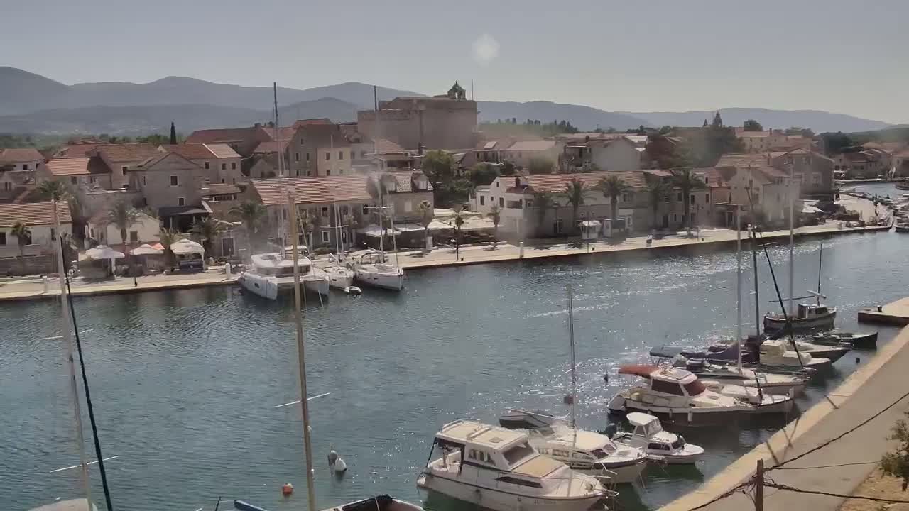 Otok Hvar Island ,Vrboska Village & ACI Port Vrboska Live Cam - Vrboska, Jelsa, Split-Dalmatia, Croatia
