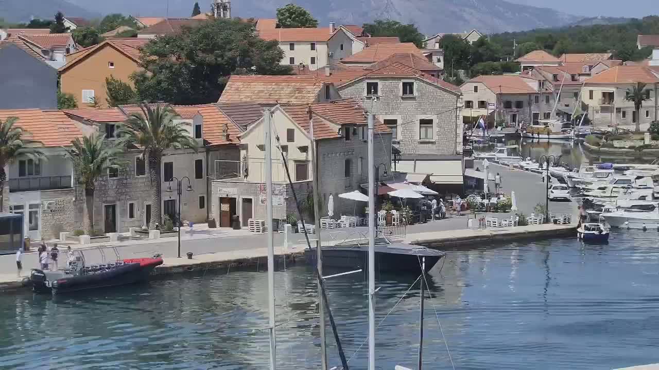 Otok Hvar Island ,Vrboska Village & ACI Port Vrboska Live Cam - Vrboska, Jelsa, Split-Dalmatia, Croatia