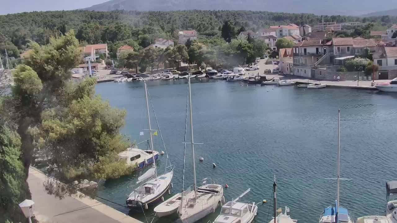 Otok Hvar Island ,Vrboska Village & ACI Port Vrboska Live Cam - Vrboska, Jelsa, Split-Dalmatia, Croatia
