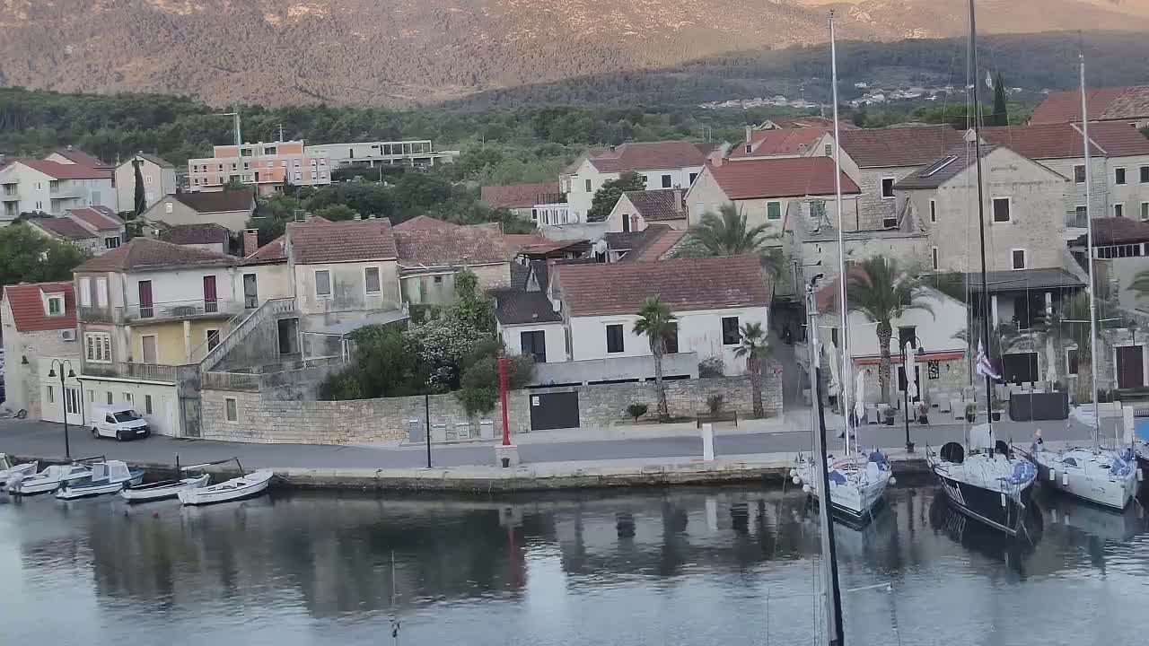 Otok Hvar Island ,Vrboska Village & ACI Port Vrboska Live Cam - Vrboska, Jelsa, Split-Dalmatia, Croatia