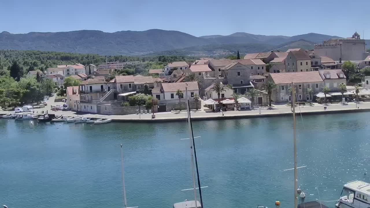 Otok Hvar Island ,Vrboska Village & ACI Port Vrboska Live Cam - Vrboska, Jelsa, Split-Dalmatia, Croatia