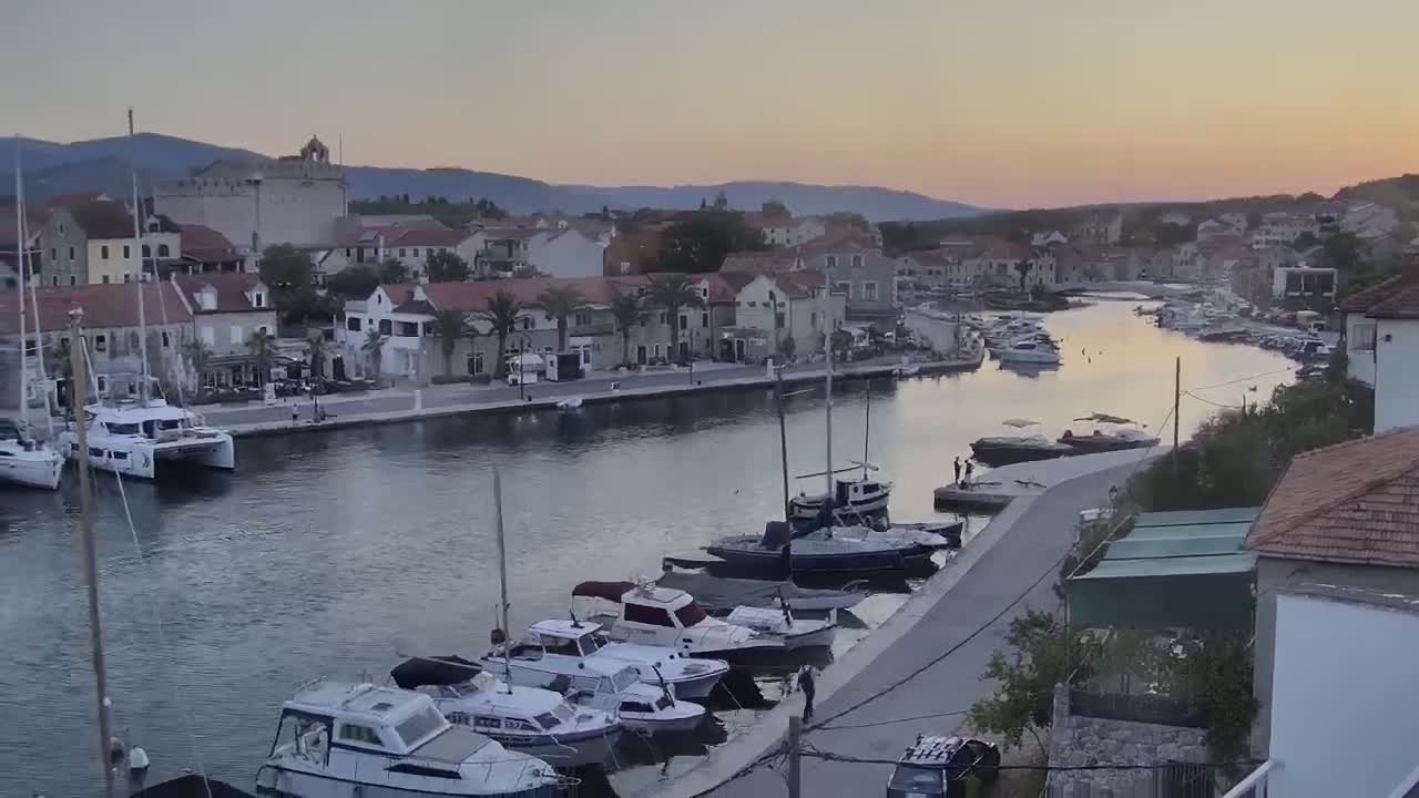 Otok Hvar Island ,Vrboska Village & ACI Port Vrboska Live Cam - Vrboska, Jelsa, Split-Dalmatia, Croatia