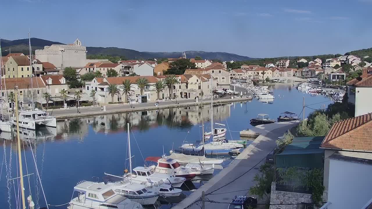 Otok Hvar Island ,Vrboska Village & ACI Port Vrboska Live Cam - Vrboska, Jelsa, Split-Dalmatia, Croatia