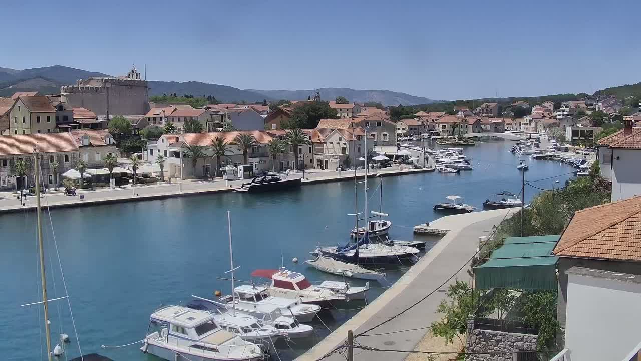 Otok Hvar Island ,Vrboska Village & ACI Port Vrboska Live Cam - Vrboska, Jelsa, Split-Dalmatia, Croatia