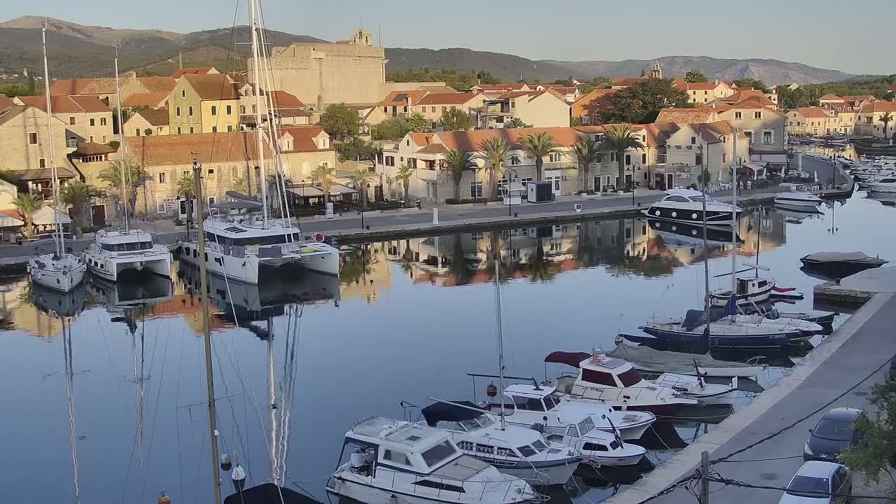 Otok Hvar Island ,Vrboska Village & ACI Port Vrboska Live Cam - Vrboska, Jelsa, Split-Dalmatia, Croatia