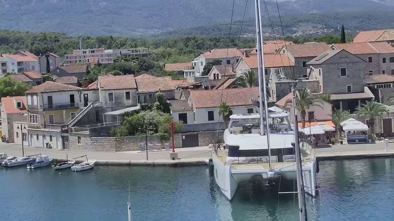 Otok Hvar Island ,Vrboska Village & ACI Port Vrboska Live Cam - Vrboska, Jelsa, Split-Dalmatia, Croatia
