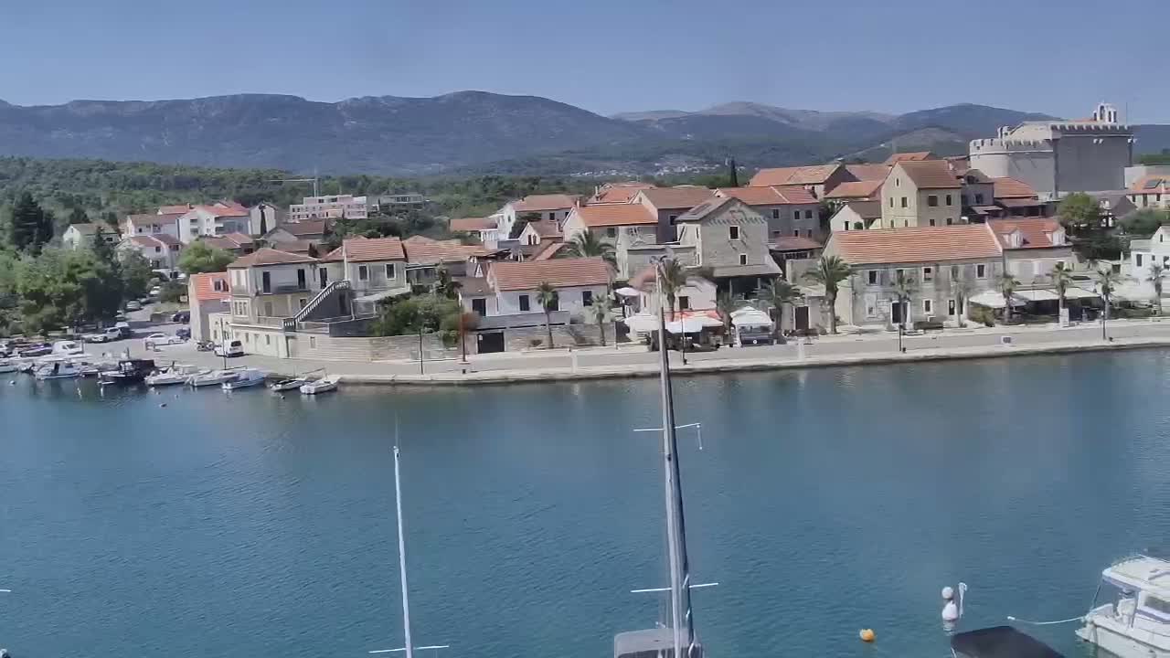 Otok Hvar Island ,Vrboska Village & ACI Port Vrboska Live Cam - Vrboska, Jelsa, Split-Dalmatia, Croatia