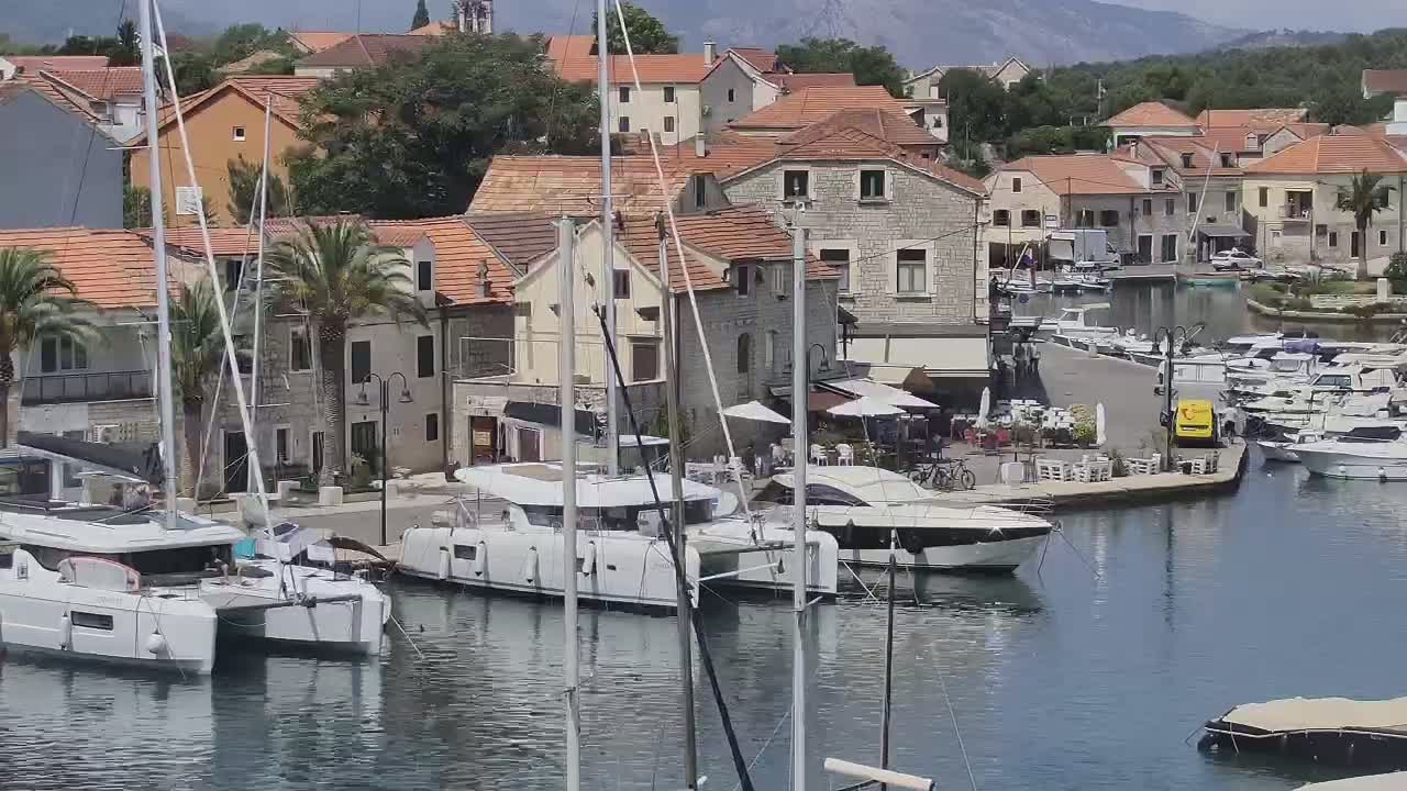 Otok Hvar Island ,Vrboska Village & ACI Port Vrboska Live Cam - Vrboska, Jelsa, Split-Dalmatia, Croatia