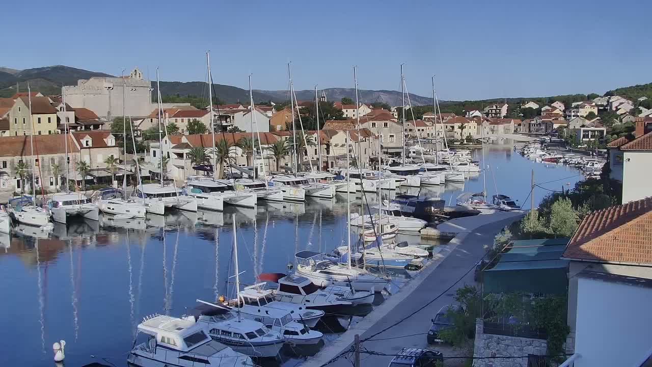 Otok Hvar Island ,Vrboska Village & ACI Port Vrboska Live Cam - Vrboska, Jelsa, Split-Dalmatia, Croatia