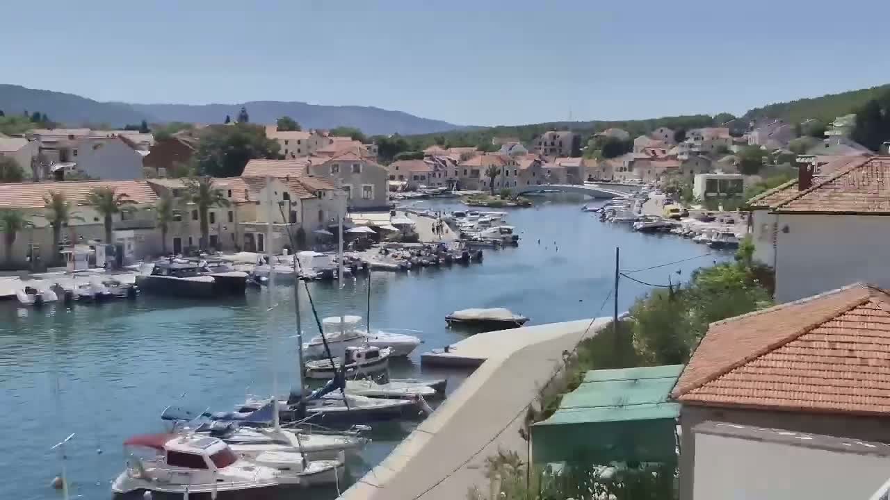 Otok Hvar Island ,Vrboska Village & ACI Port Vrboska Live Cam - Vrboska, Jelsa, Split-Dalmatia, Croatia