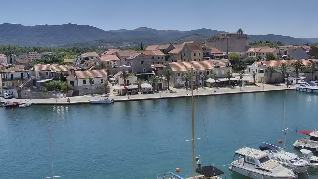 Otok Hvar Island ,Vrboska Village & ACI Port Vrboska Live Cam - Vrboska, Jelsa, Split-Dalmatia, Croatia