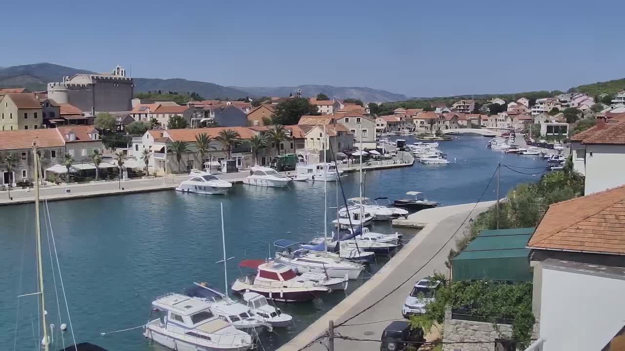Otok Hvar Island ,Vrboska Village & ACI Port Vrboska Live Cam - Vrboska, Jelsa, Split-Dalmatia, Croatia