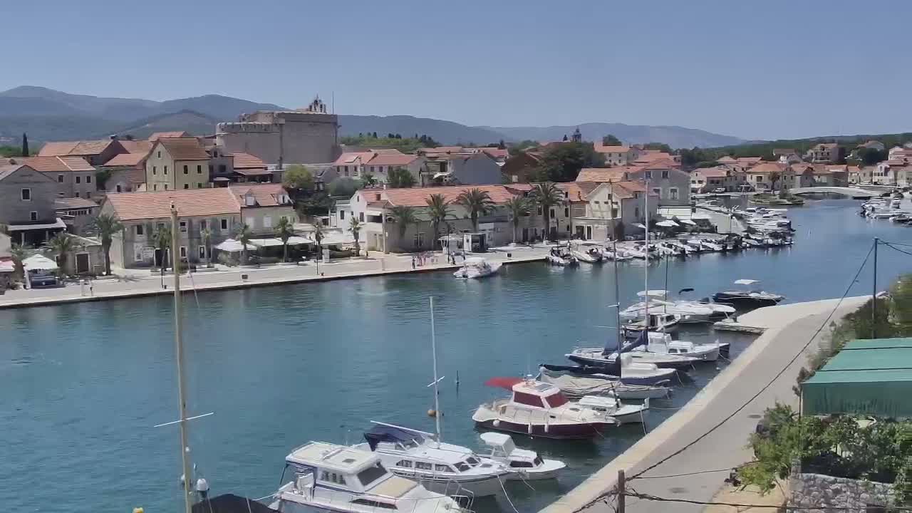 Otok Hvar Island ,Vrboska Village & ACI Port Vrboska Live Cam - Vrboska, Jelsa, Split-Dalmatia, Croatia