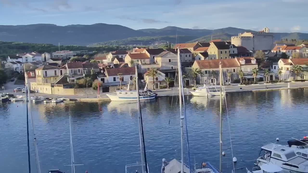 Otok Hvar Island ,Vrboska Village & ACI Port Vrboska Live Cam - Vrboska, Jelsa, Split-Dalmatia, Croatia