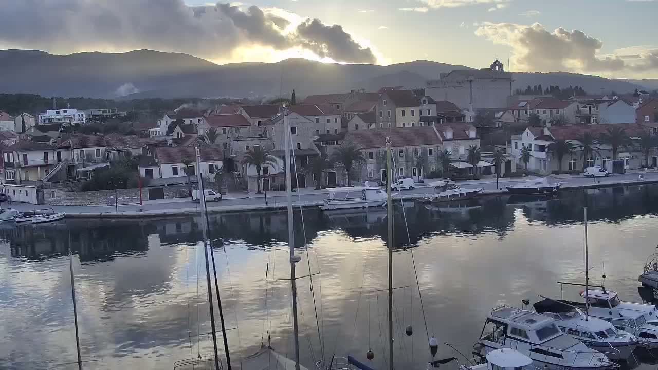 Otok Hvar Island ,Vrboska Village & ACI Port Vrboska Live Cam - Vrboska, Jelsa, Split-Dalmatia, Croatia