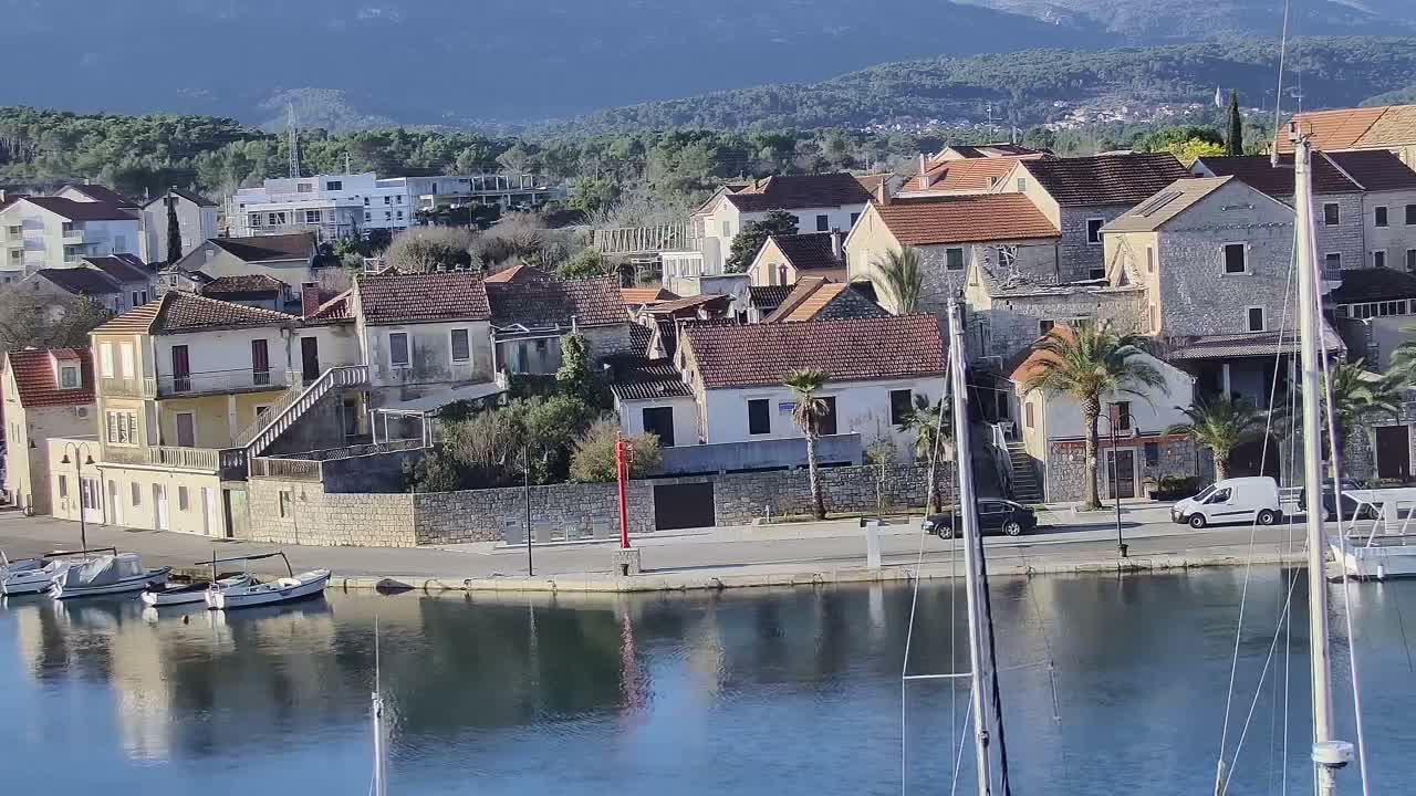 Otok Hvar Island ,Vrboska Village & ACI Port Vrboska Live Cam - Vrboska, Jelsa, Split-Dalmatia, Croatia