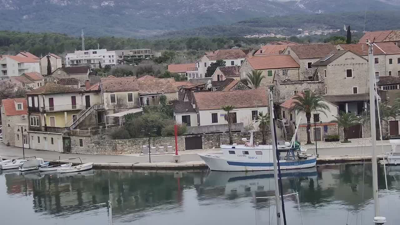 Otok Hvar Island ,Vrboska Village & ACI Port Vrboska Live Cam - Vrboska, Jelsa, Split-Dalmatia, Croatia