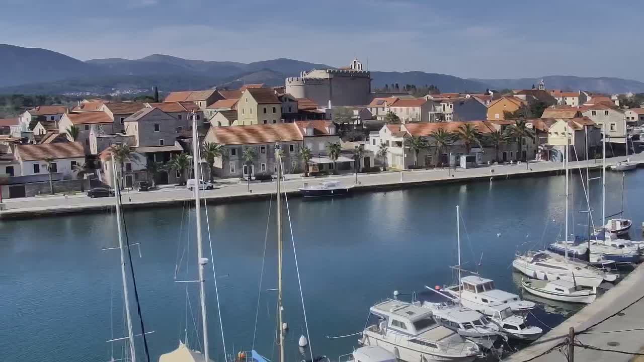 Otok Hvar Island ,Vrboska Village & ACI Port Vrboska Live Cam - Vrboska, Jelsa, Split-Dalmatia, Croatia