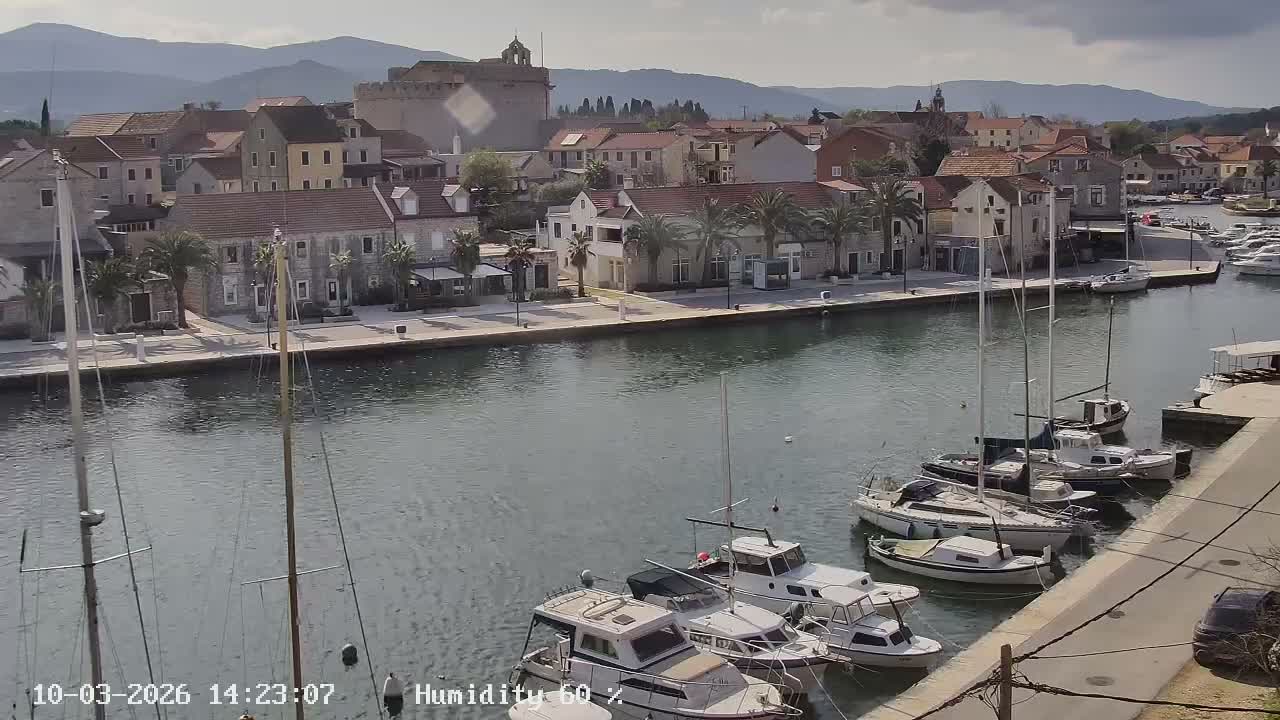 Otok Hvar Island ,Vrboska Village & ACI Port Vrboska Live Cam - Vrboska, Jelsa, Split-Dalmatia, Croatia
